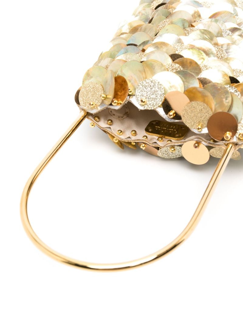 Gold-tone Les Gouttelettes Sequin-embellished Tote Bag