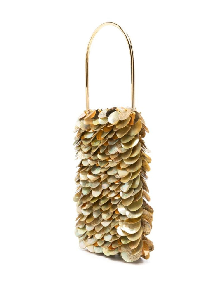 Gold-tone Les Gouttelettes Sequin-embellished Tote Bag