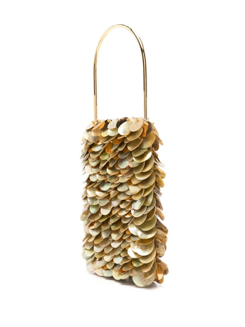 Gold-tone Les Gouttelettes Sequin-embellished Tote Bag