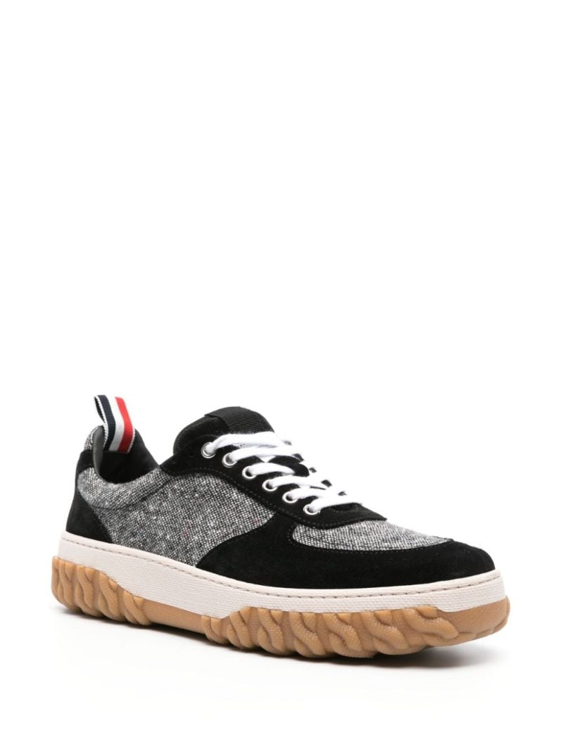 Black Panelled Sneakers