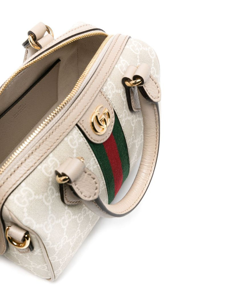 Neutral Ophidia Gg Mini Tote Bag
