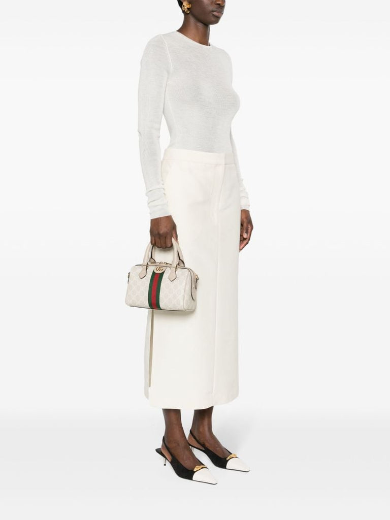 Neutral Ophidia Gg Mini Tote Bag