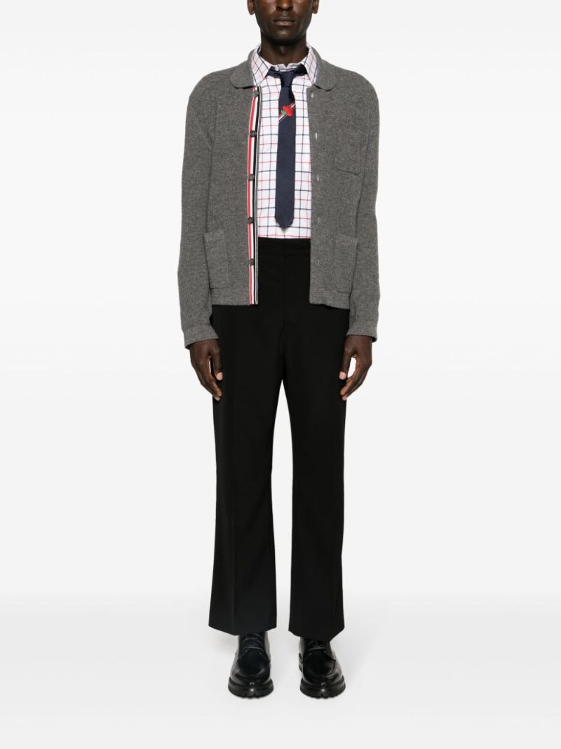 Multicolour Checked Armband Cotton Shirt