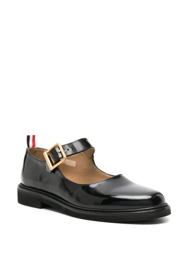 Black Buckled Loafers