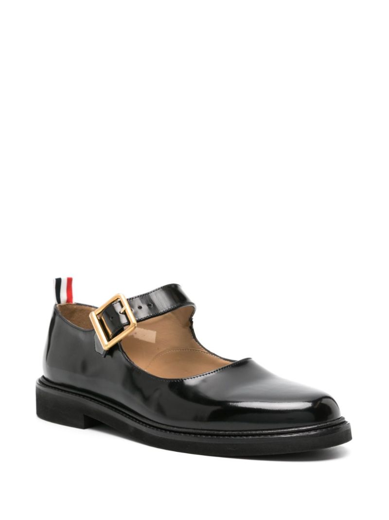 Black Buckled Loafers