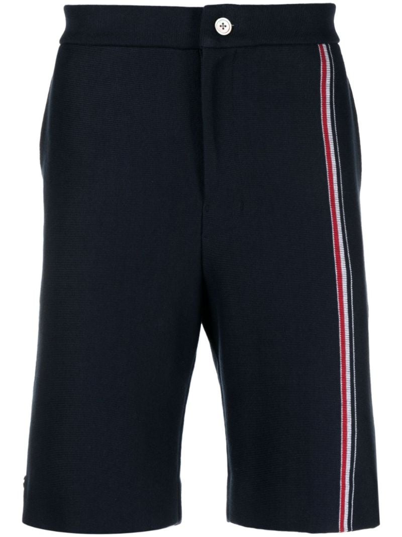 Blue Rwb Stripe Cotton Shorts
