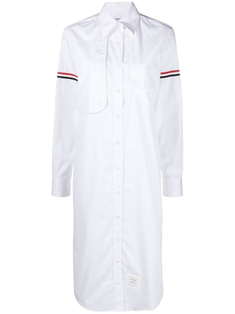 Rwb-stripe Cotton Shirt Dress