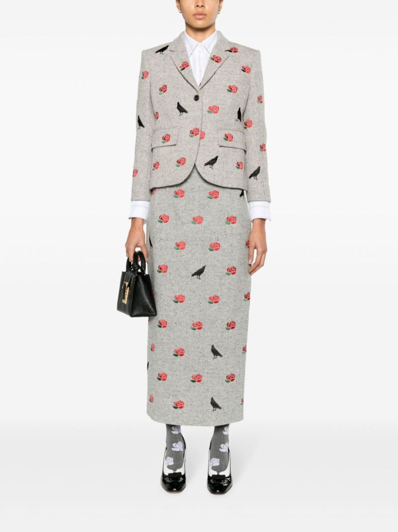 Rose and Raven Pencil Skirt