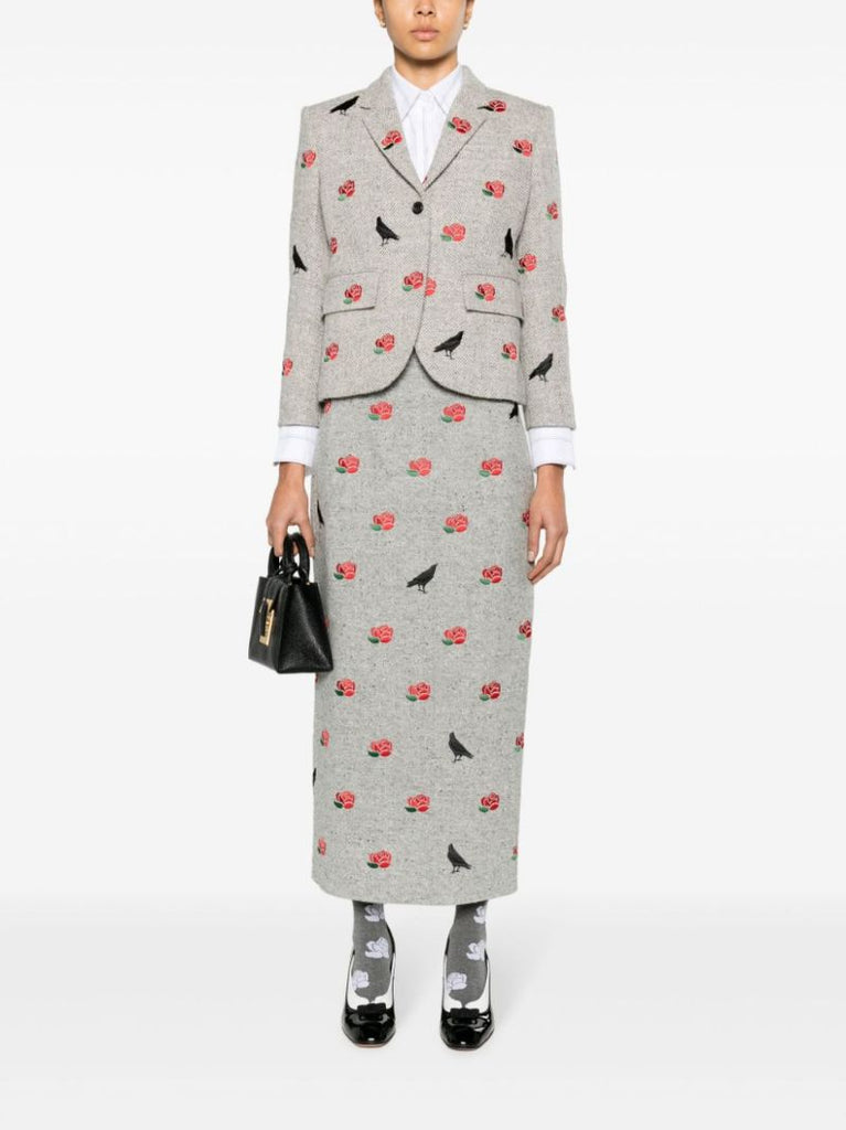 Rose and Raven Pencil Skirt