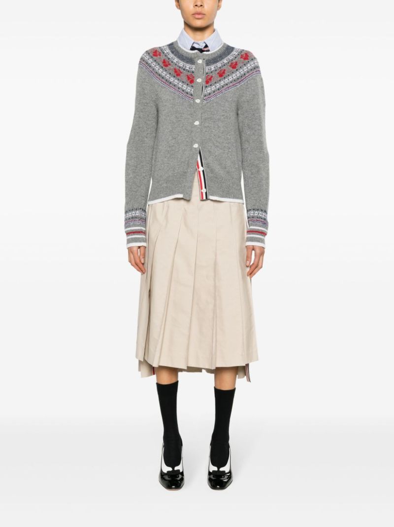 Wool and Mohair Rose Cardigan