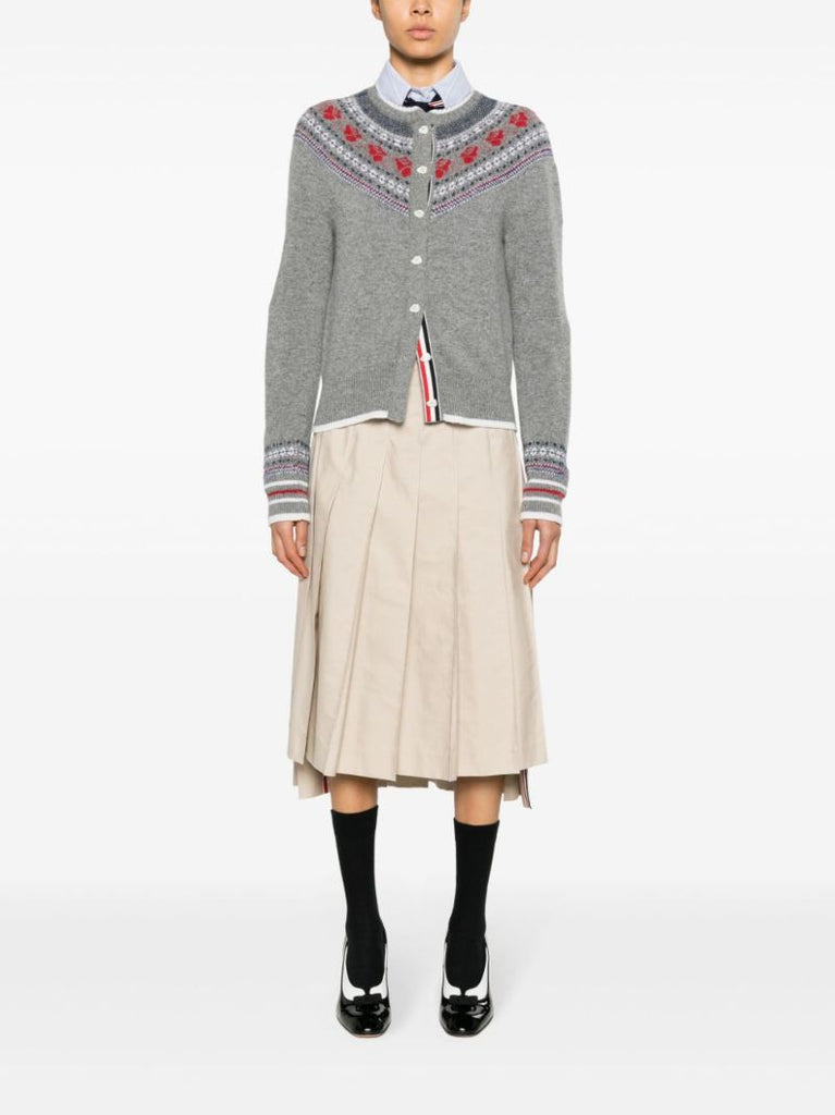 Wool and Mohair Rose Cardigan