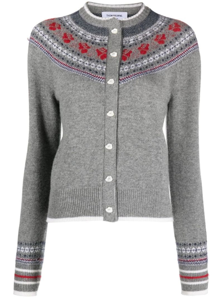 Wool and Mohair Rose Cardigan