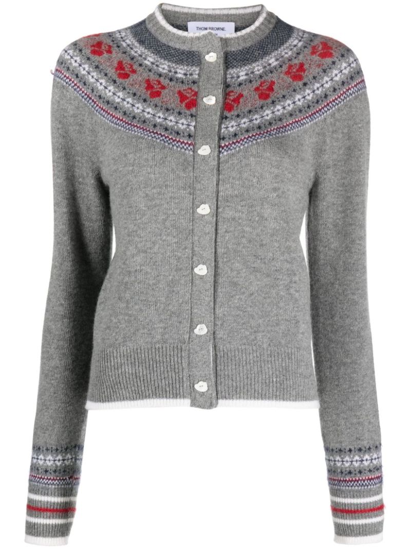 Wool and Mohair Rose Cardigan