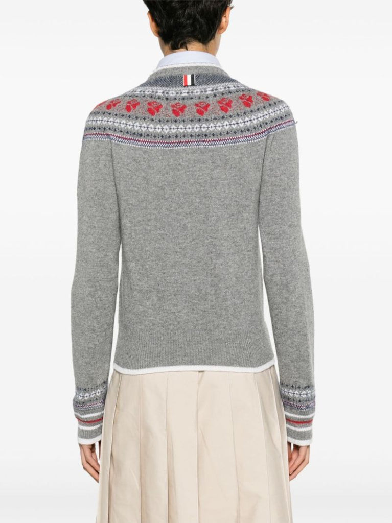 Wool and Mohair Rose Cardigan