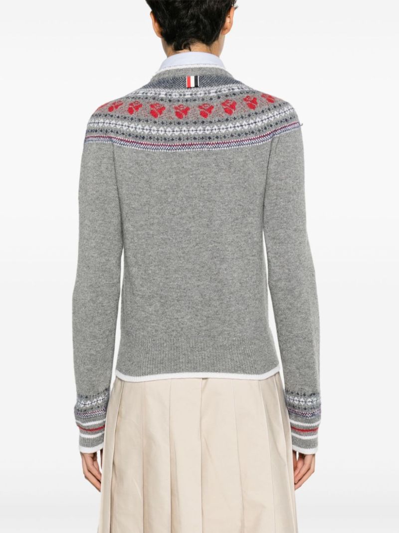 Wool and Mohair Rose Cardigan