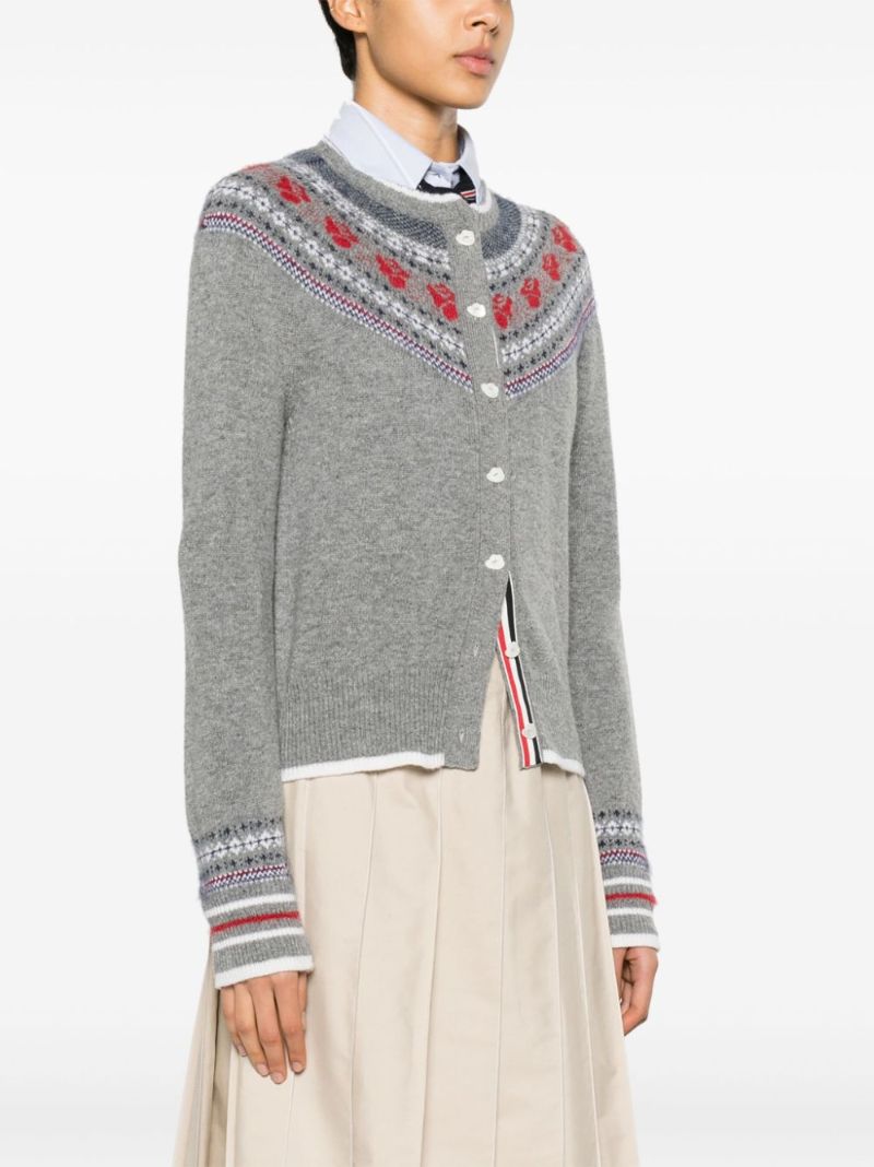 Wool and Mohair Rose Cardigan
