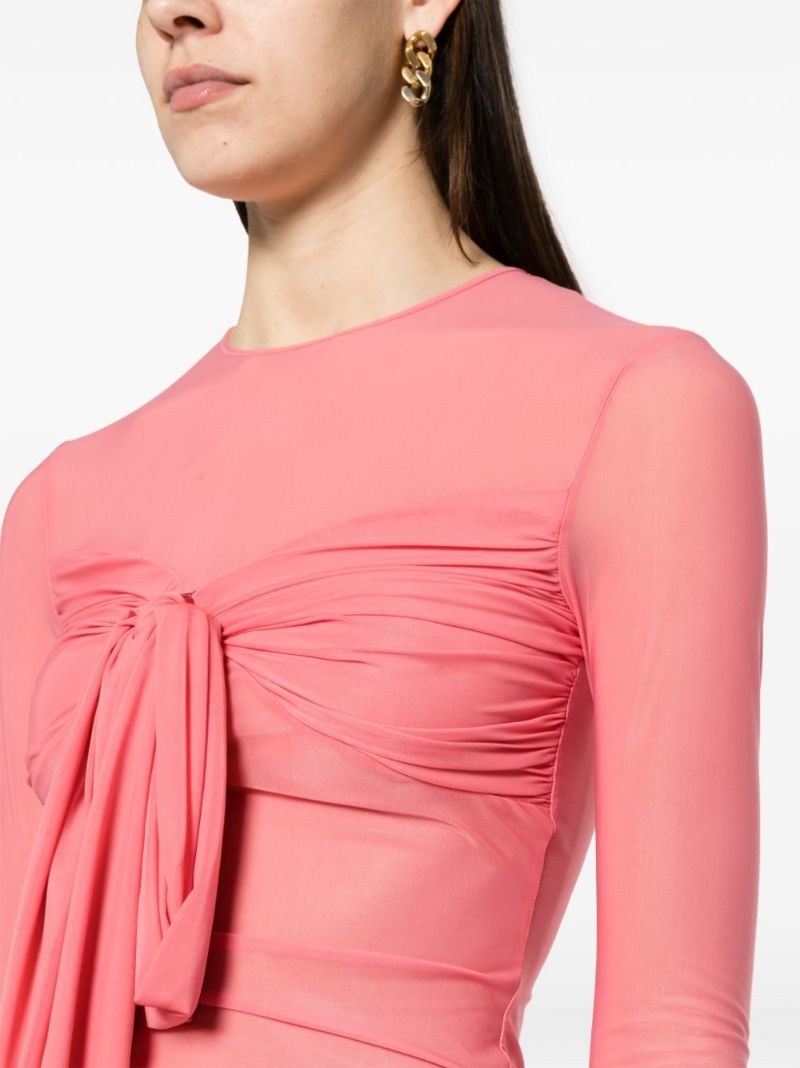 Pink Bow-detail Top