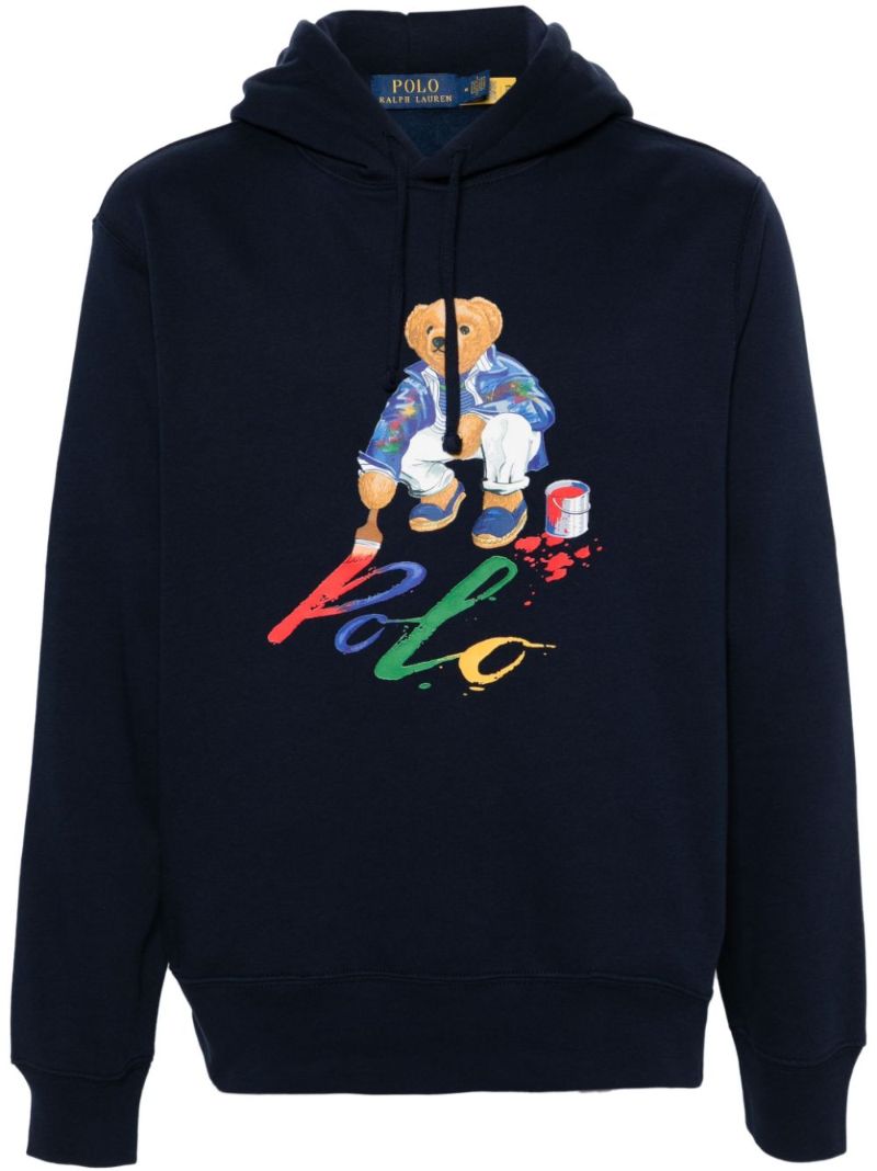 Blue Polo Bear Hoodie