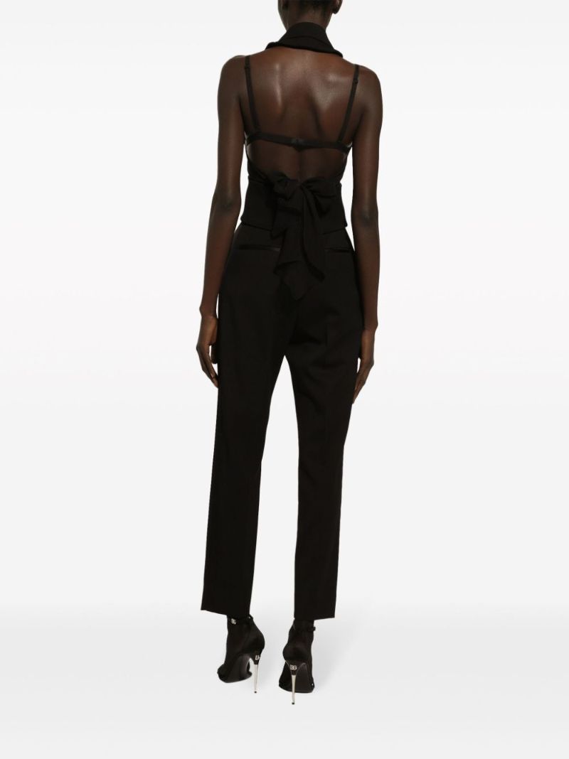 Black Floral-appliquÃ_x0083_Â© Silk Top