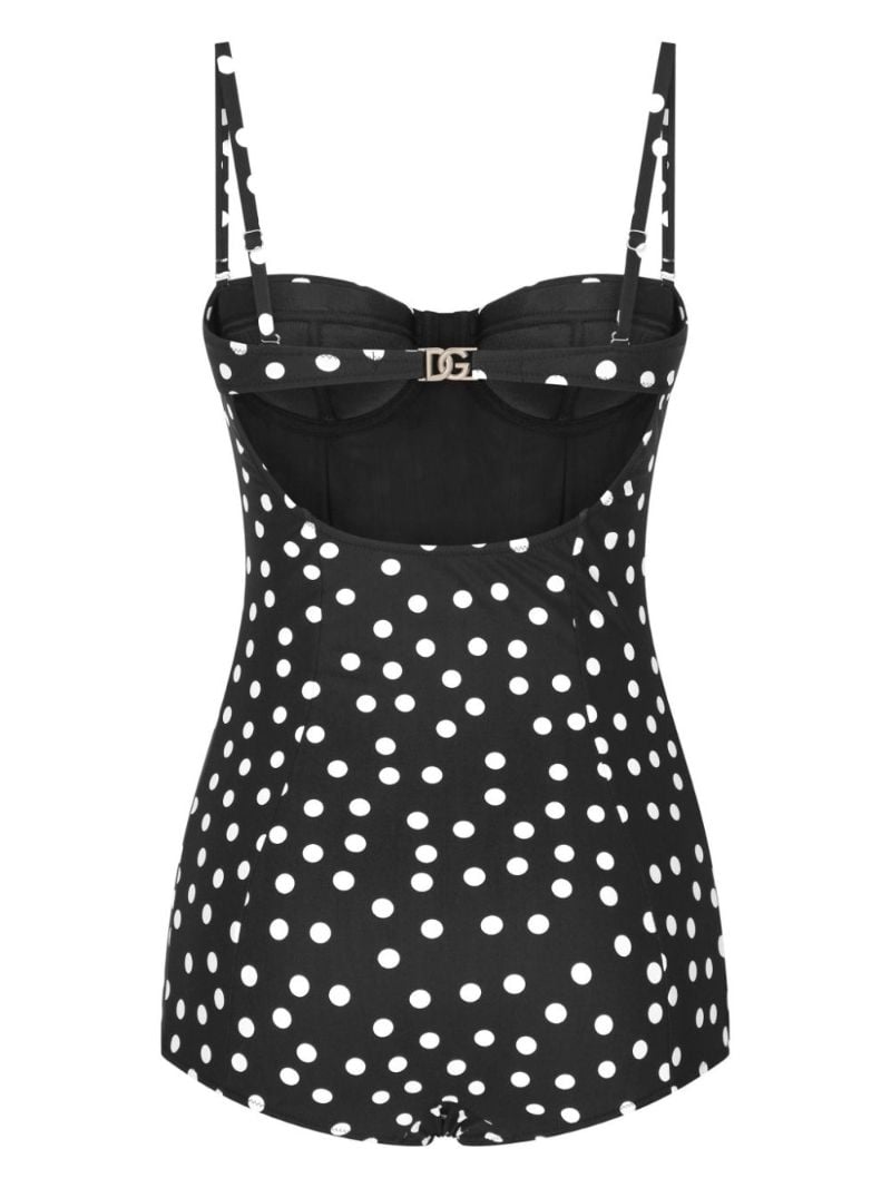 Polka Dot Balconette Swimsuit