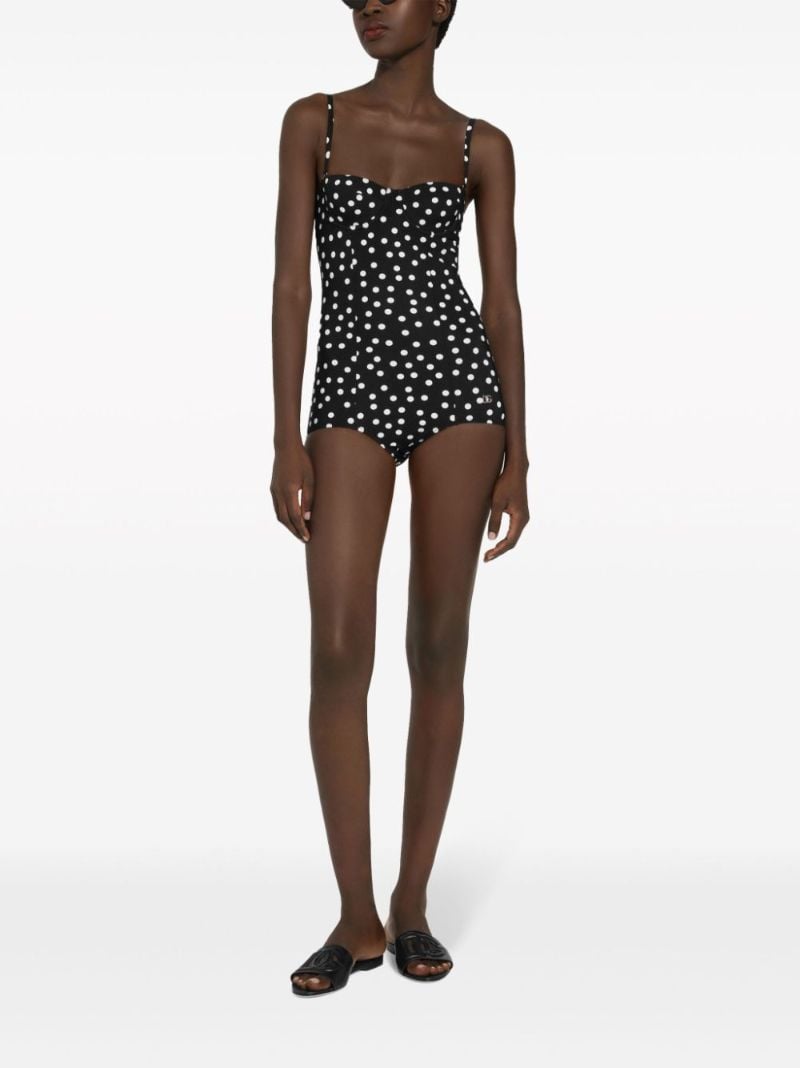 Polka Dot Balconette Swimsuit