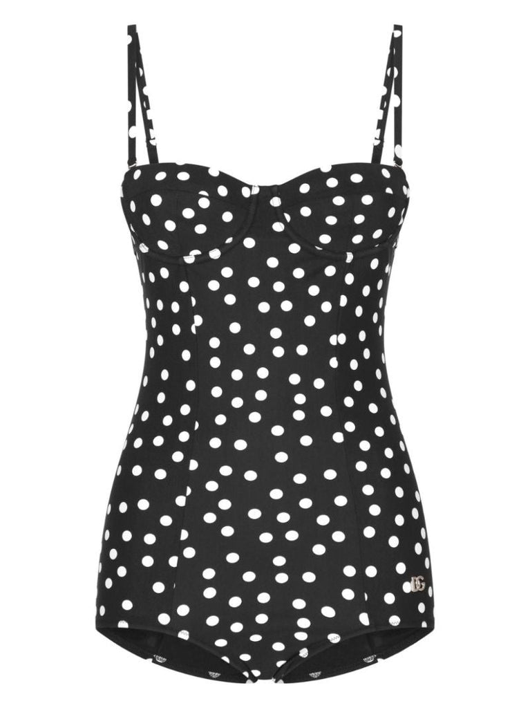 Polka Dot Balconette Swimsuit