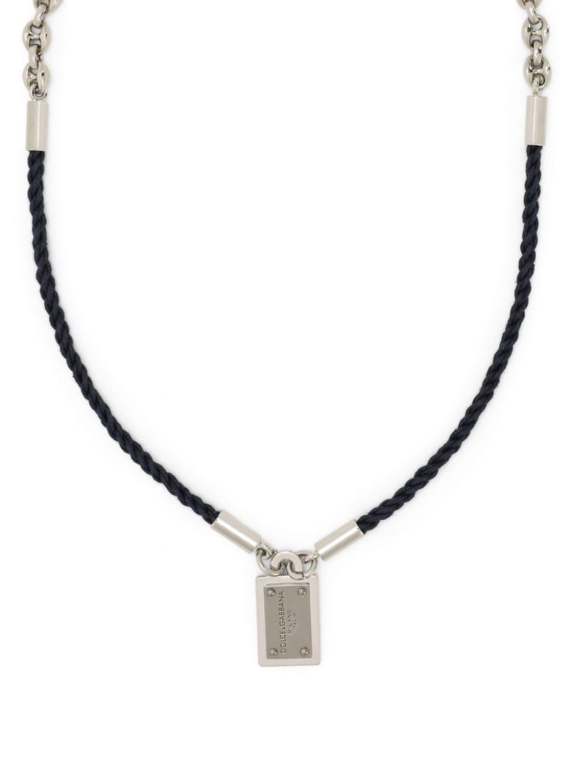 Blue Marina Cord Necklace