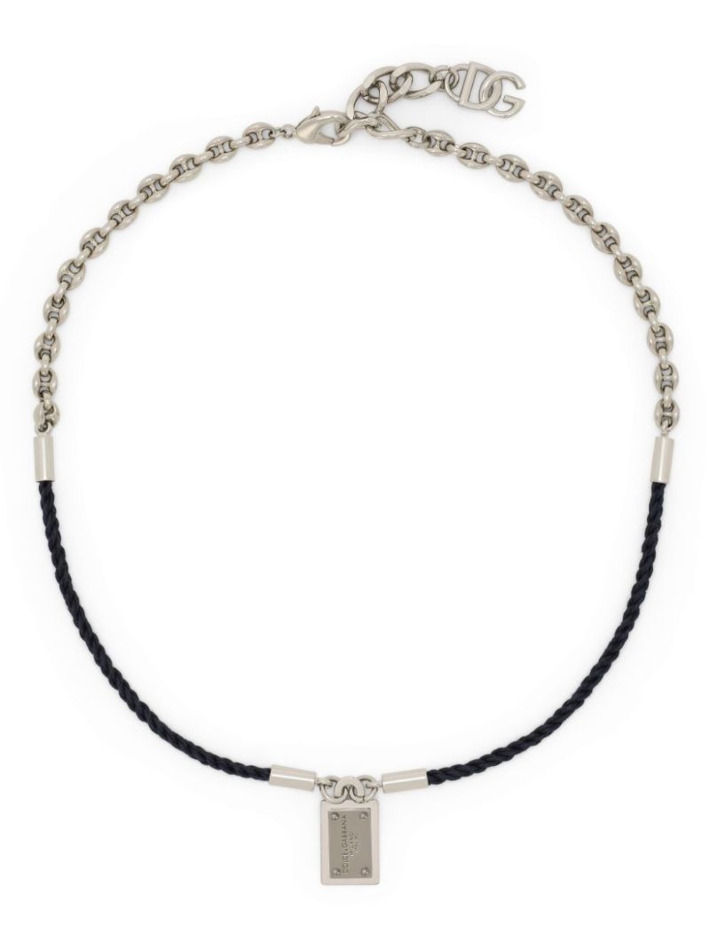 Blue Marina Cord Necklace
