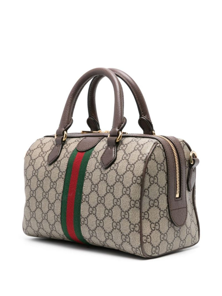 Neutral Ophidia Gg Supreme Tote Bag
