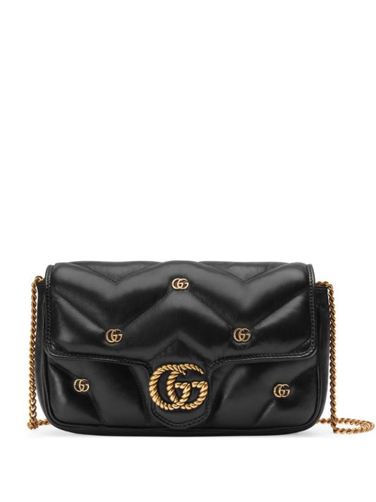Black Marmont Leather Cross Body Bag