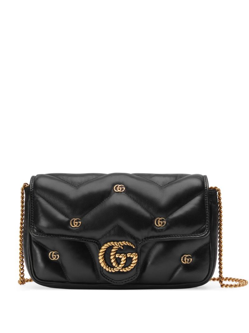 Black Marmont Leather Cross Body Bag