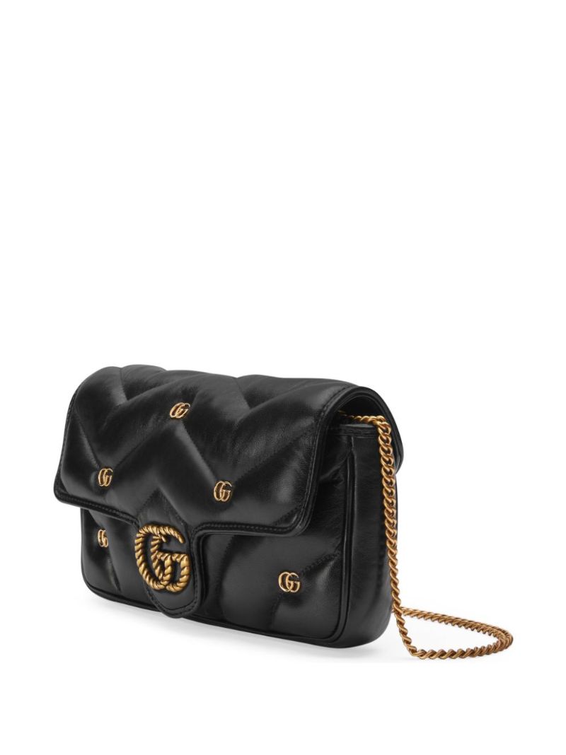 Black Marmont Leather Cross Body Bag