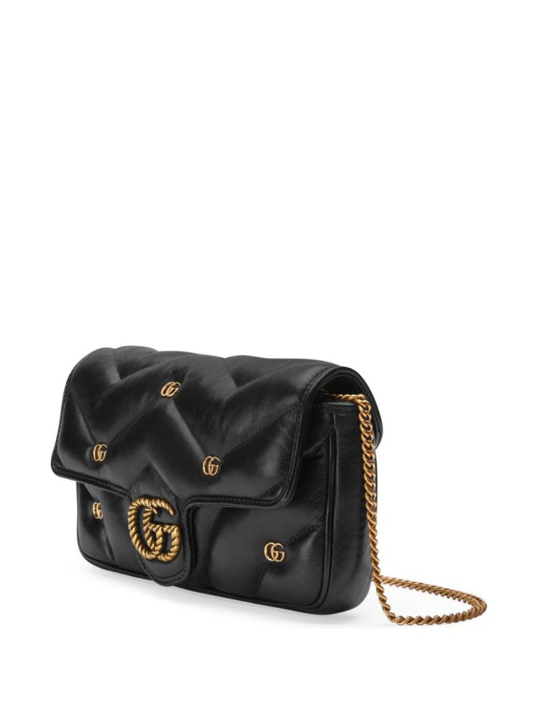 Black Marmont Leather Cross Body Bag