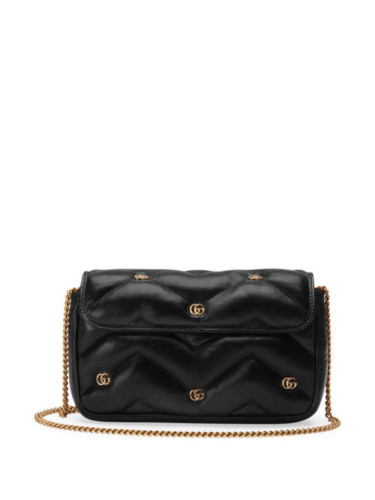 Black Marmont Leather Cross Body Bag