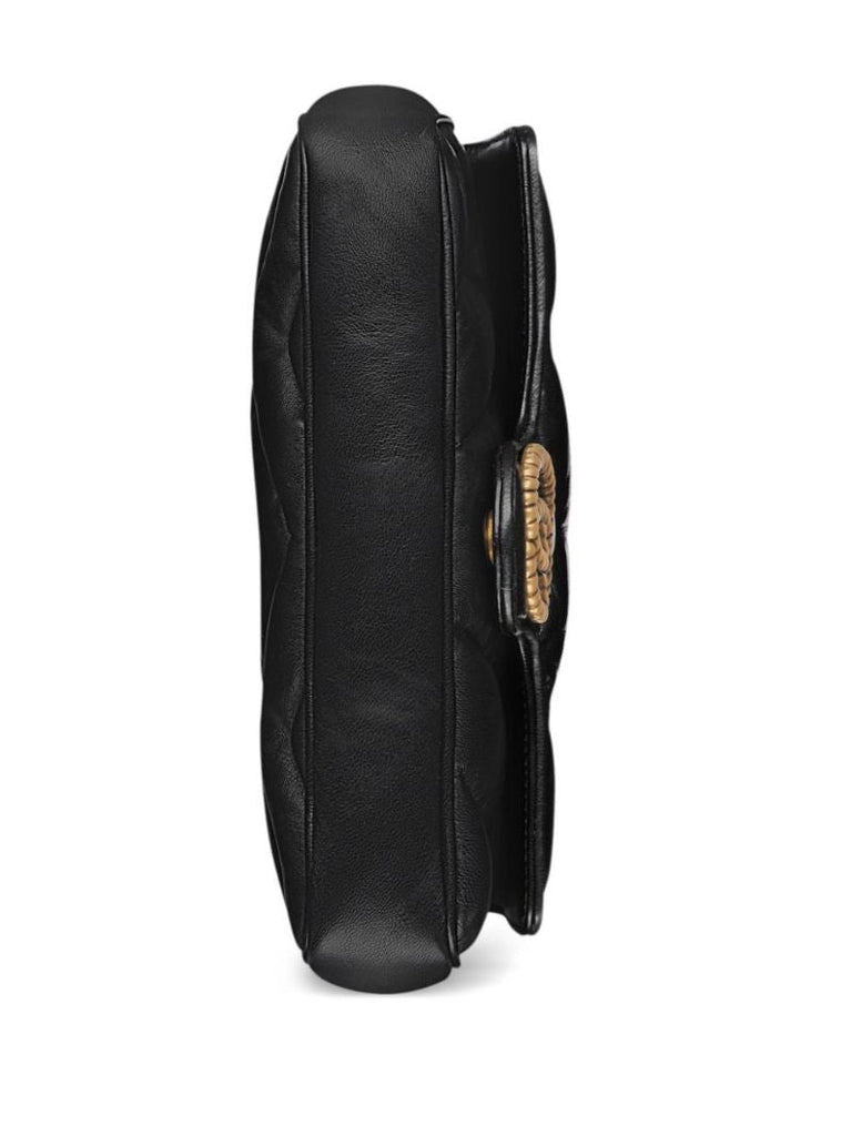 Black Marmont Leather Cross Body Bag