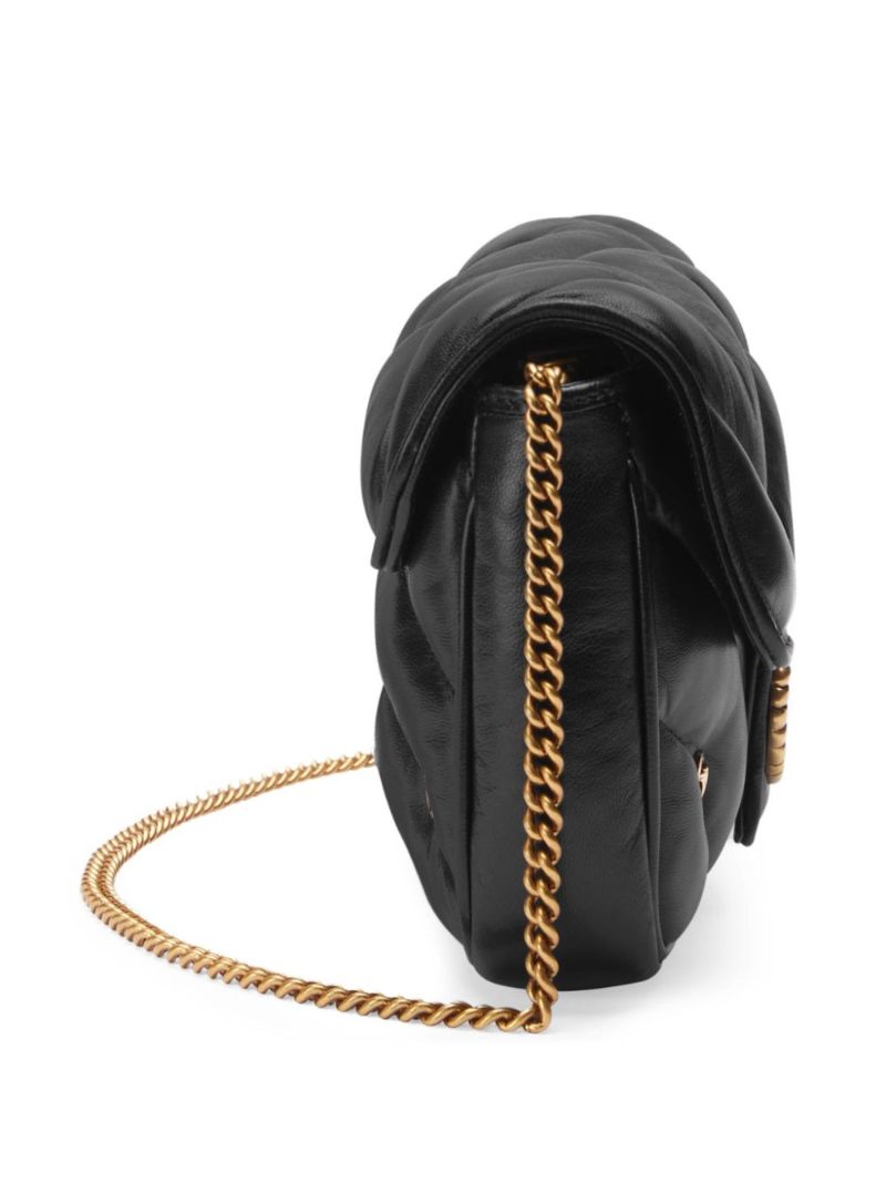 Black Marmont Leather Cross Body Bag