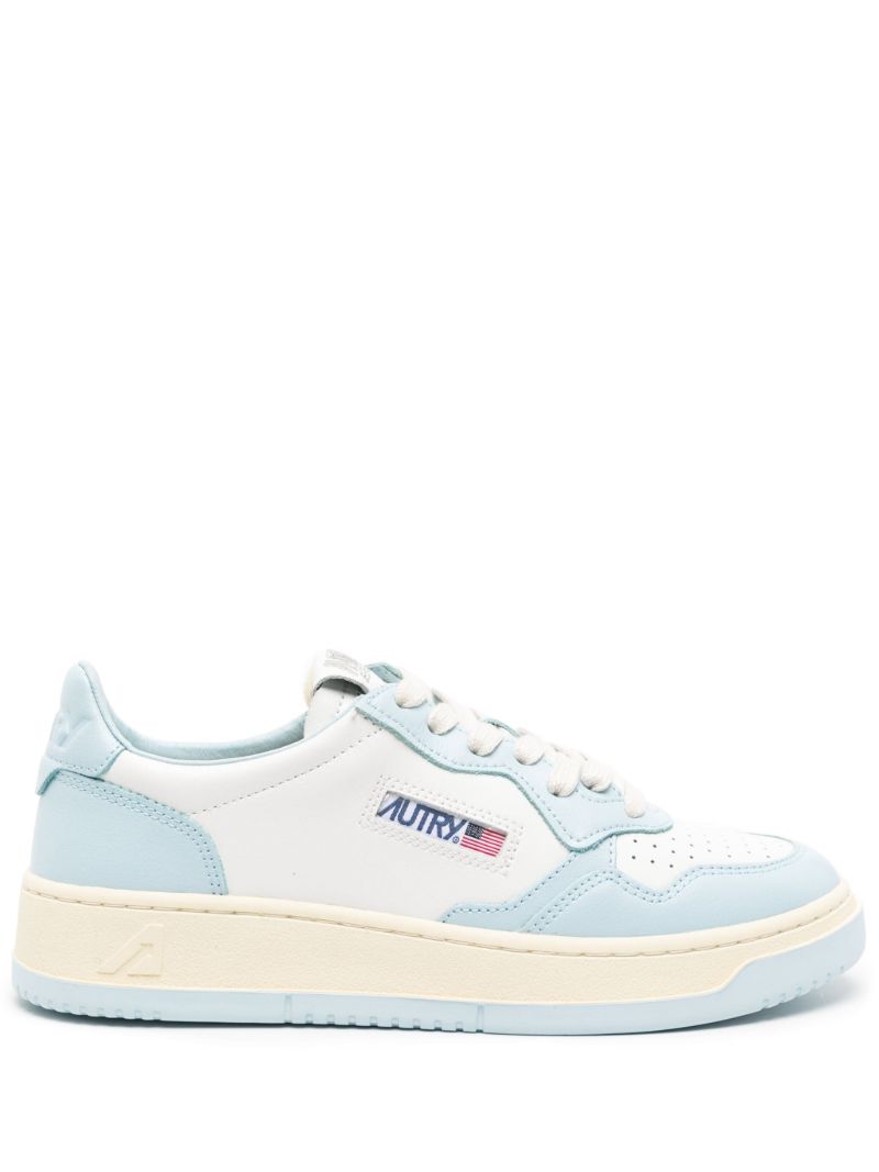 Blue Medalist Leather Sneakers