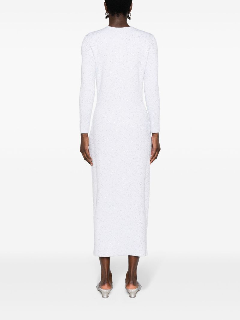 Grey LamÃ_x0083_Â© Knit Maxi Dress