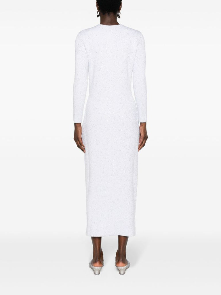 Grey LamÃ_x0083_Â© Knit Maxi Dress