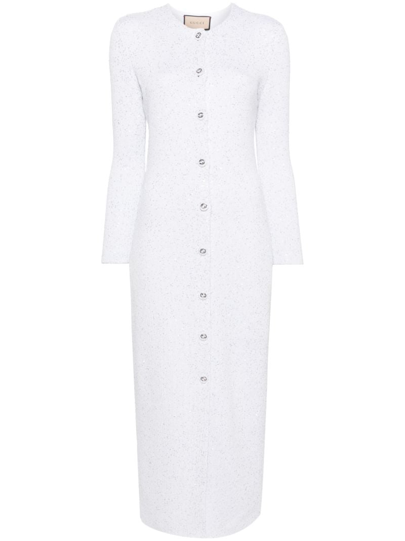 Grey LamÃ_x0083_Â© Knit Maxi Dress