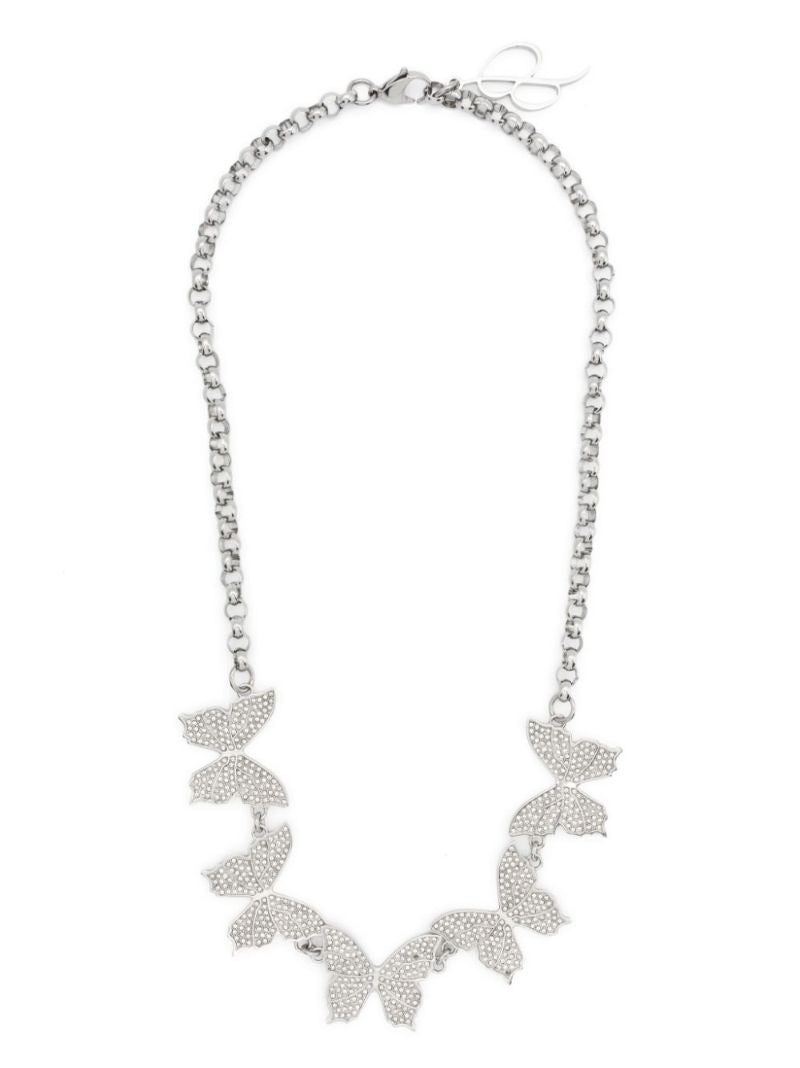 Silver-tone Butterfly Necklace