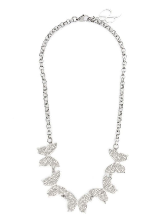 Silver-tone Butterfly Necklace