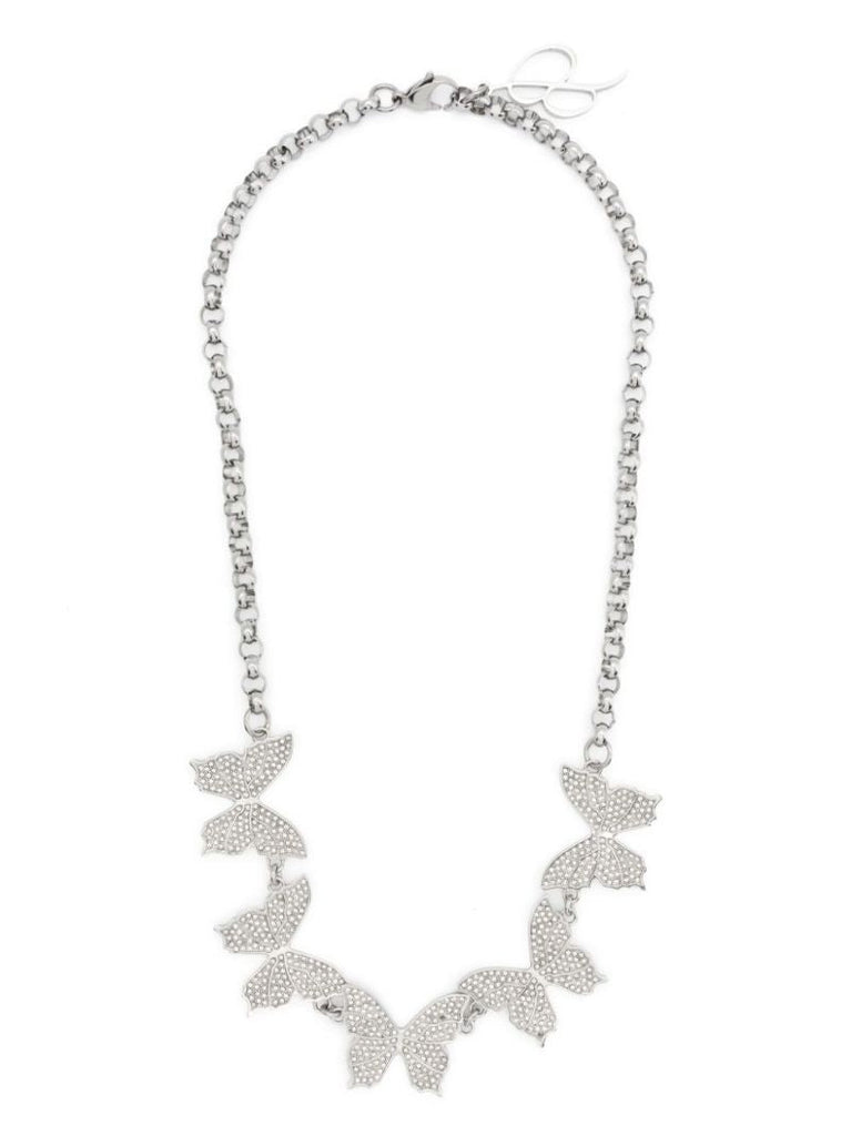 Silver-tone Butterfly Necklace