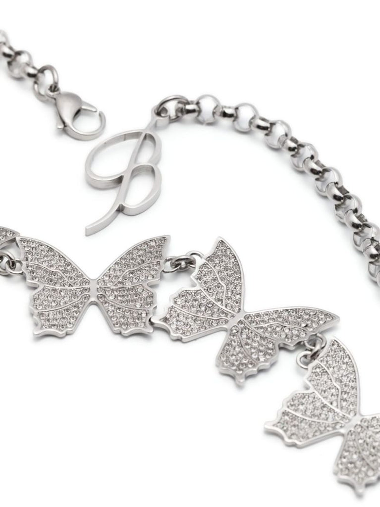 Silver-tone Butterfly Necklace