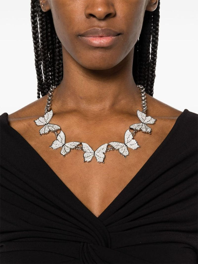 Silver-tone Butterfly Necklace