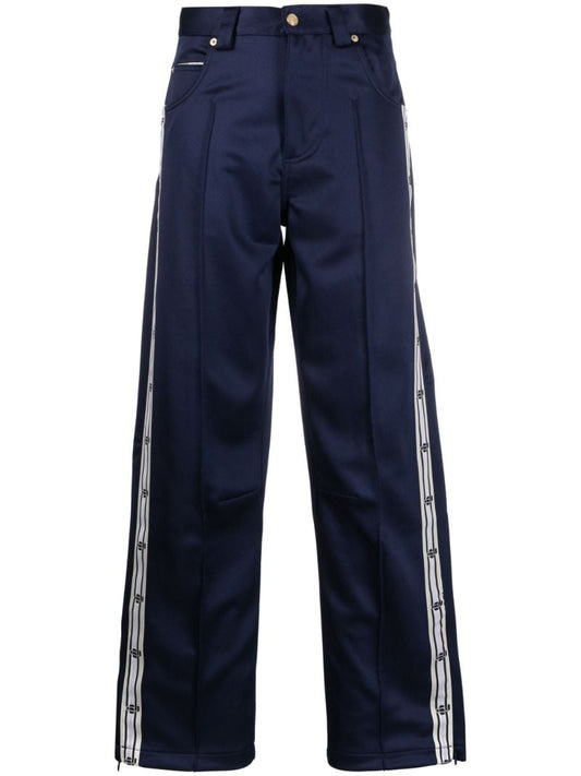 Blue Titan Tape Wide-leg Trousers