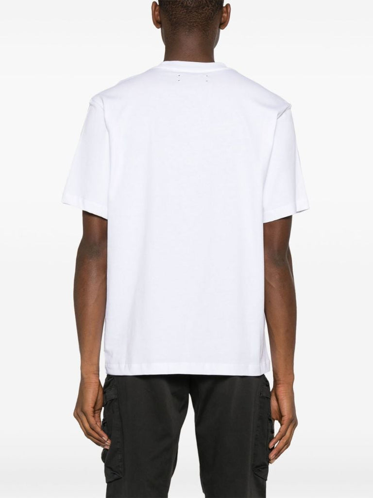 White Logo-print Cotton T-shirt