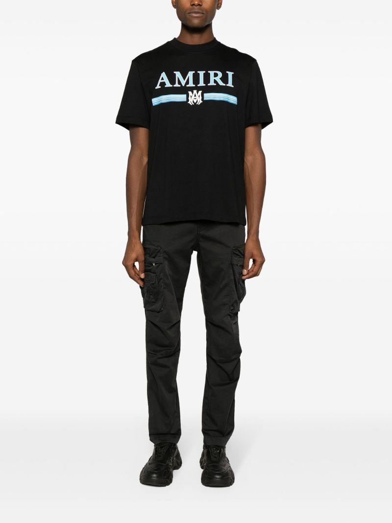Black Ma Bar-print Cotton T-shirt