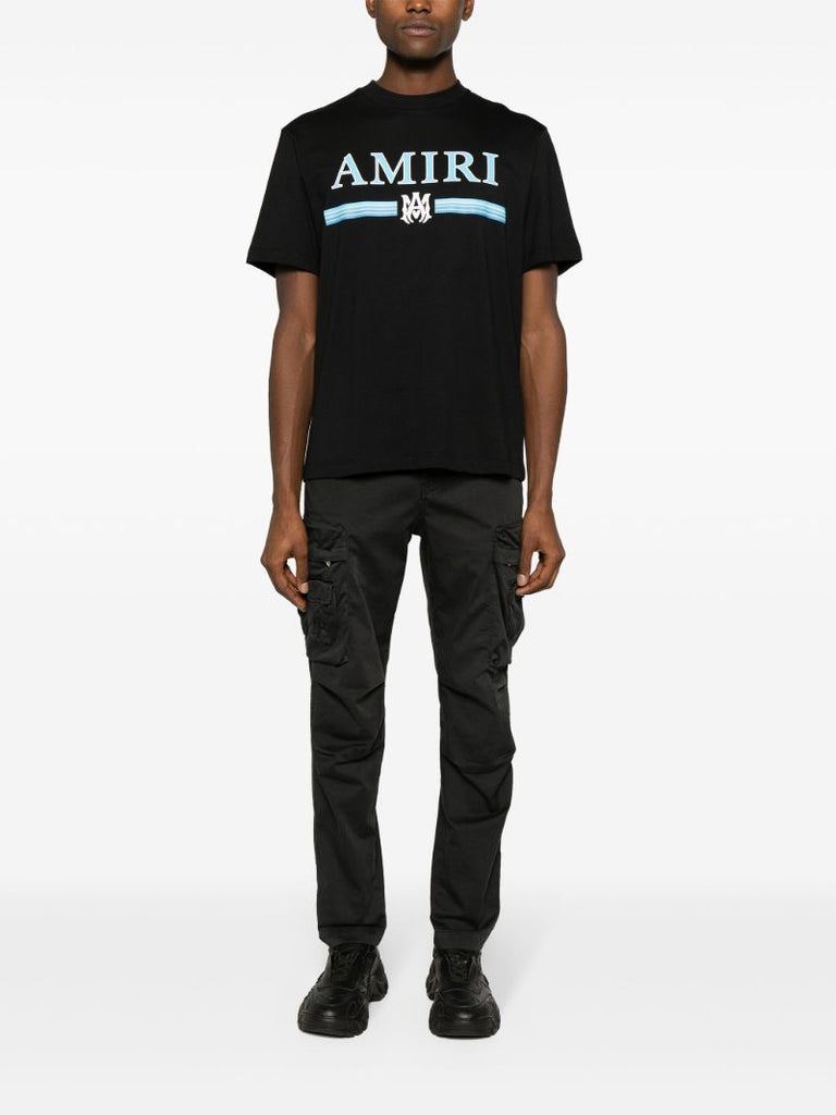 Black Ma Bar-print Cotton T-shirt