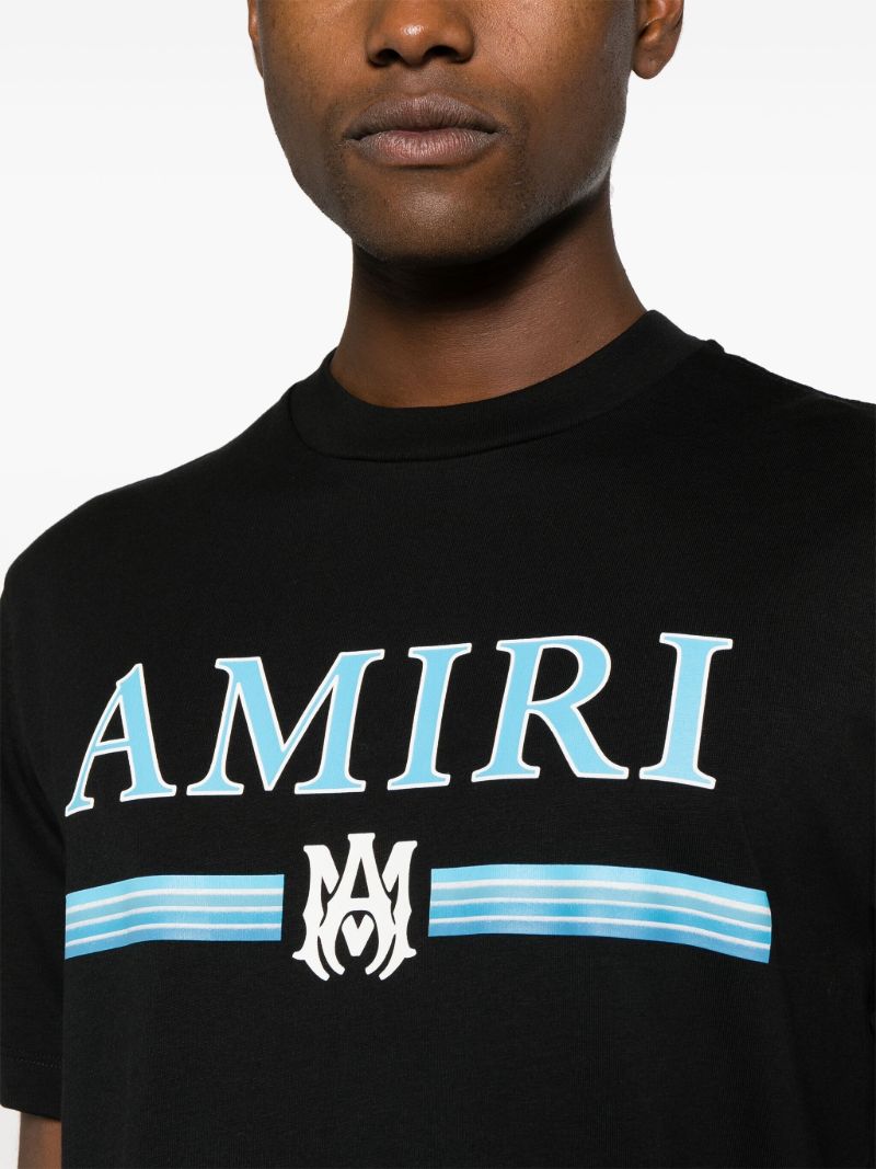 Black Ma Bar-print Cotton T-shirt